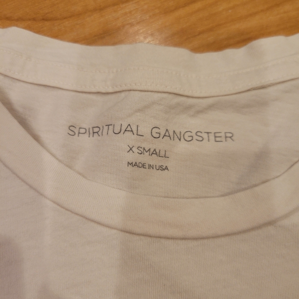 Spiritual Gangster Okay Aurora Boxy Crew T-Shirt Size XS New - Picture 5 of 7